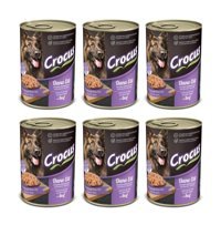 Crocus Dana Etli Parça Etli Yaş Köpek Maması 400 gr 6'lı