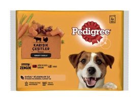 Pedigree Dana Etli Yaş Köpek Maması 400 gr 4'lü