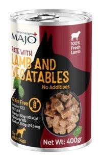 Majo Grain Free Kuzu - Sebze Yaş Köpek Maması 400 gr Tekli
