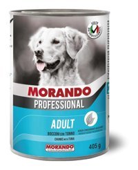 Morando Professıonal Balık - Biftekli Kıyılmış Yaş Köpek Maması 405 gr Tekli