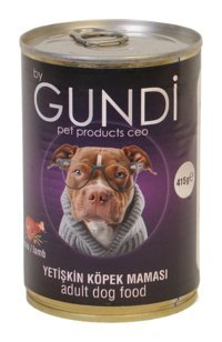 By Gundi Kuzu Yaş Köpek Maması 24 x 415 gr 24'lü