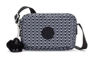 Kipling Abanu Sıgnature Prınt Kadın Omuz Çantası Siyah