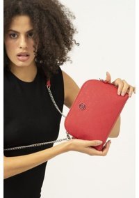 Valentino Orlandi Monogram Vlt044 Kadın Omuz Çantası Kırmızı
