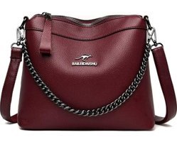 Maotai Shop Mm1123 Detaylı Messenger Kadın Omuz Çantası Kızıl