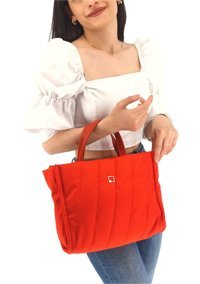 Çlk Accessories Kumaş Kadın Omuz Çantası Turuncu