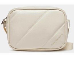 Calvin Klein K60K611821 Yan Kadın Omuz Çantası Beyaz