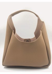 Melen Shoes Lively Çıtçıt Ve Fermuar Kapama İç Bölmeli Kadın Omuz Çantası Bej