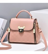Jzcat Çanta Trendy Dokulu Fresh Kadın Omuz Çantası Pembe
