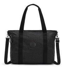 Kipling 1533025237 Asseni Büyük Boy Kadın Omuz Çantası Koyu Gri - Siyah