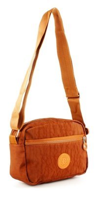 Luwwe Bag'S Krinkıl Üç Bölmeli Fermuarlı 20764 Kadın Omuz Çantası Taba