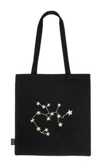Niselen Accessorize Yay Burcu Yıldız Haritası Kadın Omuz Çantası Siyah