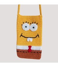 El Emeği Sünger Bob Kadın Omuz Çantası Çok Renkli