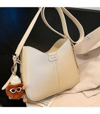 Worryfreeshopping Lbw Küçük Kare Kadın Omuz Çantası Beyaz