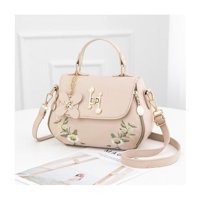 Happyplanet Bn Moda İşlemeli Kova Haki Kadın Omuz Çantası Haki