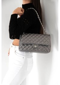 Silver & Polo Platin Platin Sp1059 Platin Platin Kadın Omuz Çantası Platin