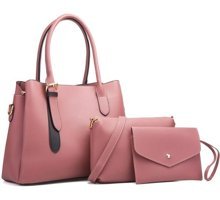 Cbtx Global 6890 3'Ü 1 Arada Moda Pu Deri Büyük Kapasiteli Haki Kadın Omuz Çantası Haki