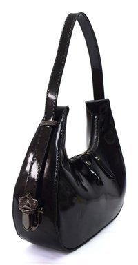 Swessa Deri Baget Cherry Bag Kadın Omuz Çantası Siyah