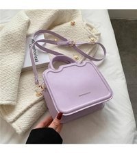 Jzcat Carrier Çok Yönlü Moda Messenger Kadın Omuz Çantası Mor