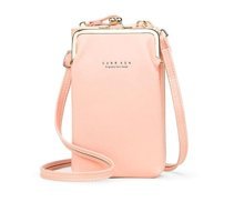 Sones H2105 Düz Dokuma Mini Kadın Omuz Çantası Pembe