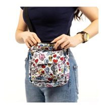 Shopiolog Bt21 Desenli Çırtlı Dik Renkli Kadın Omuz Çantası Çok Renkli