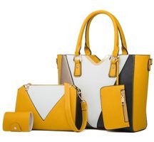 Cbtx Global 4'Ü 1 Arada Moda Büyük Kapasiteli Kadın Omuz Çantası Lacivert