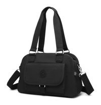 Smart Bags Krinkıl Kumaş 1122 Kadın Omuz Çantası Siyah