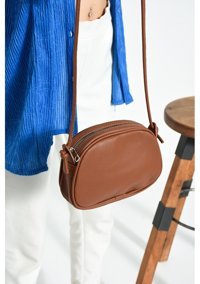 Valu Accessorize Düğüm Detaylı Kadın Omuz Çantası Taba