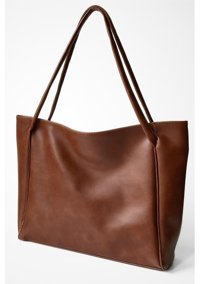 Modhy Nou Çift Saplı Shopper Acı Kadın Omuz Çantası Acı Kahverengi