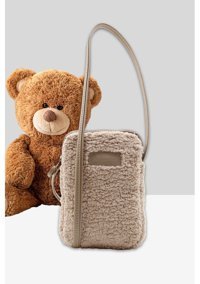 Nothing Kürklü Peluş Mini luk Kadın Omuz Çantası Vizon