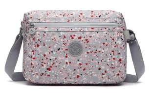 Smart Bags Smb3165 Krinkıl Parçacık Parçacık Kadın Omuz Çantası Gri