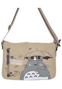 Kuheshope Anime Totoro Kadın Omuz Çantası Gri