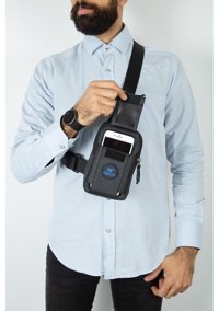 Newish Polo Bölmeli Kadın Omuz Çantası Siyah