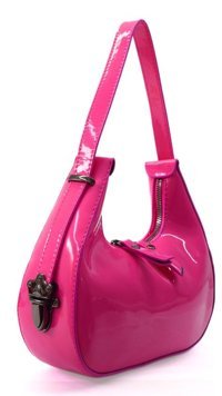 Swessa Deri Baget Cherry Bag Kadın Omuz Çantası Pembe