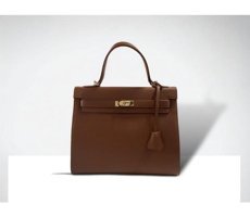 Remuse Bags Klasik Model Kilitli Kadın Omuz Çantası Kahverengi