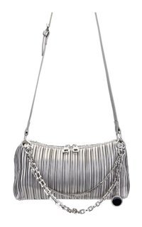 Tamer Tanca Vegan Metalik 921 26673 Bn Y24 Pewter Kadın Omuz Çantası Metalik
