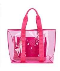 Kipling Jacey Xl Büyük Boy Power P Transpa Kadın Omuz Çantası Pembe