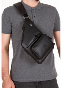 Newish Polo Heybe Kadın Omuz Çantası Siyah
