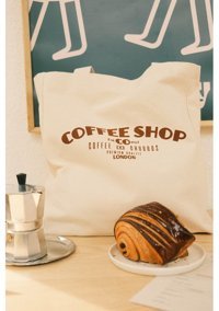 Manuka Körüklü Bez Coffee Shop Kadın Omuz Çantası Ekru