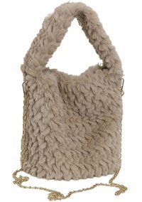 Alibee Lady Handbag Kadın Peluş Tek Kadın Omuz Çantası Haki