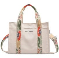 Happyplanet Xiaoqitt Retro Tote Kadın Omuz Çantası Beyaz