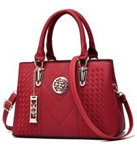 Happyplanet KkhOi Deri Lüks Moda Kadın Omuz Çantası Kırmızı