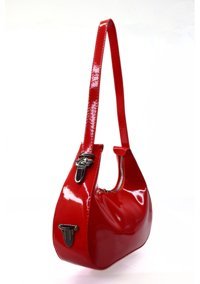 Swessa Deri Baget Cherry Bag Kadın Omuz Çantası Kırmızı