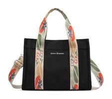 Relaxed Vintage Tote Kadın Omuz Çantası Siyah