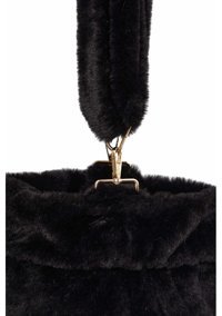 Ayşe Tasarım Mıknatıslı Peluş Ck49 Kadın Omuz Çantası Kahverengi