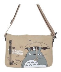 Jzcat Pamuklu Totoro Anime Haki Kadın Omuz Çantası Haki