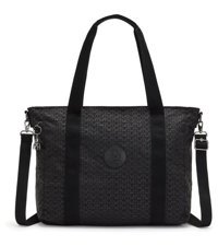 Kipling Asseni Büyük Boy Sıgnature EmKadın Omuz Çantası Siyah