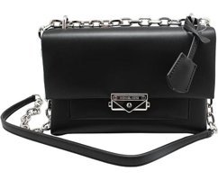 Michael Kors Cece Suni Deri Kadın Omuz Çantası Siyah