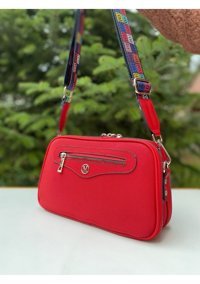 Hnb Madame Vera Mv070 Lacoste Kadın Omuz Çantası Kırmızı