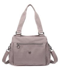 Smart Bags Krinkıl Metalik Kumaş Kadın Omuz Çantası Vizon
