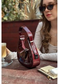 La'Graccio Paris Cherry Baget Kadın Omuz Çantası Bordo